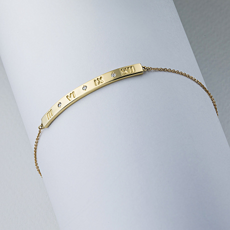 Браслет из желтого золота