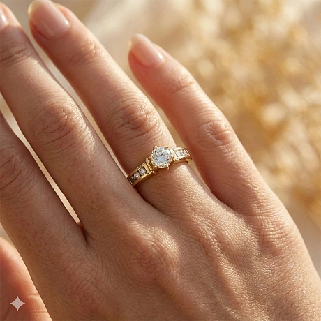 Кольцо из желтого золота