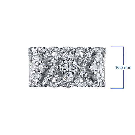 Кольцо из белого золота