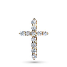 Подвеска из желтого золота c бриллиантами