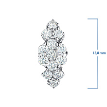 Подвеска из белого золота c бриллиантами