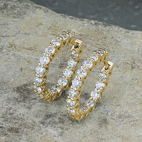 Серьги из желтого золота