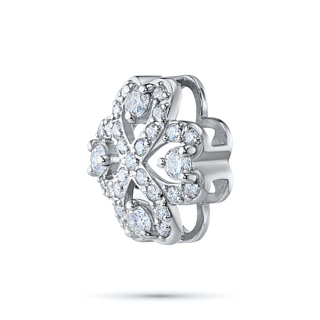 Подвеска из комбинированного золота с бриллиантами