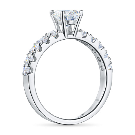 Кольцо из белого золота