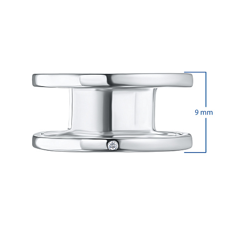 Обручальное кольцо из серебра