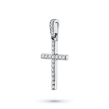 Подвеска из белого золота с бриллиантами