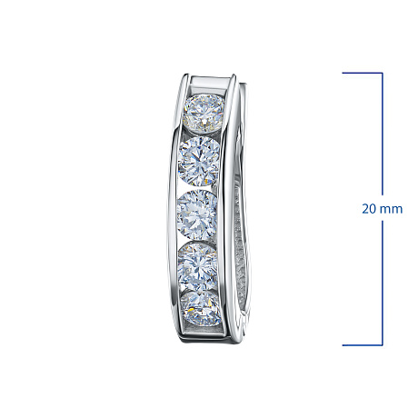 Серьги из белого золота