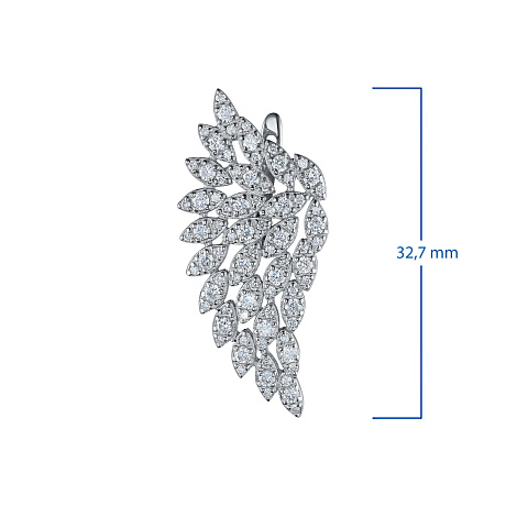 Серьги из белого золота