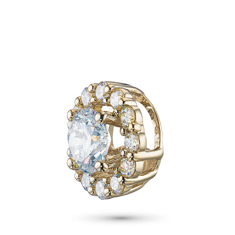 Классическая подвеска из желтого золота