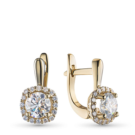 Серьги из желтого золота