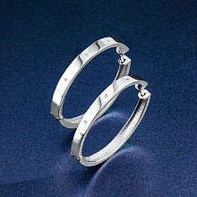 Серьги из серебра с бриллиантами