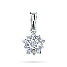 Подвеска из белого золота c бриллиантами