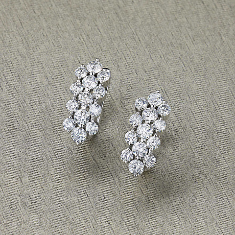 Серьги из белого золота