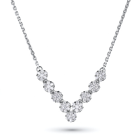Колье из белого золота
