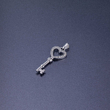 Подвеска из серебра c бриллиантами