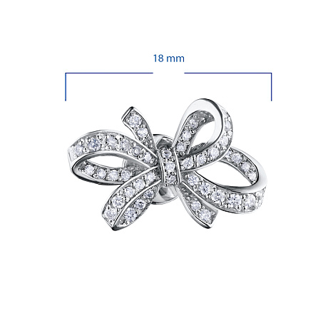 Пусеты из белого золота