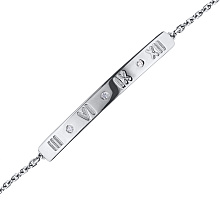 Браслет из серебра с бриллиантами