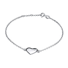 Браслет из белого золота с бриллиантом