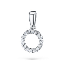 Подвеска из белого золота c бриллиантами