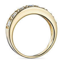 Кольцо из желтого золота c бриллиантами