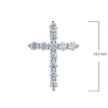 Подвеска из белого золота