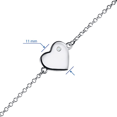 Браслет из белого золота