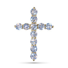 Подвеска из желтого золота c бриллиантами