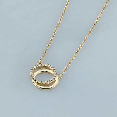 Колье из желтого золота