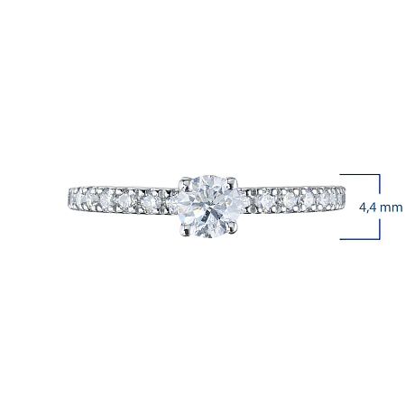 Кольцо из белого золота