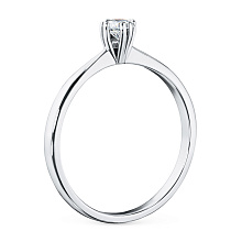 Помолвочное кольцо из белого золота с бриллиантом