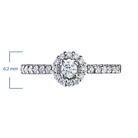 Кольцо из белого золота