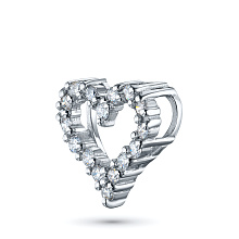 Подвеска из белого золота c бриллиантами