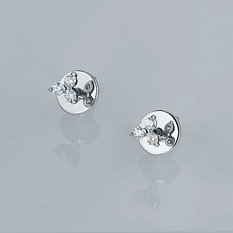 Пусеты из серебра