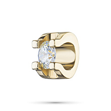 Подвеска из желтого золота с бриллиантом