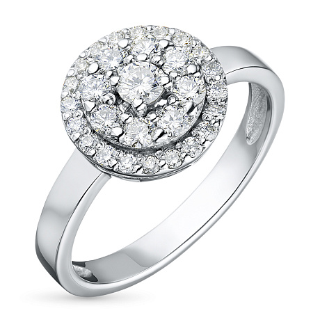 Кольцо из белого золота