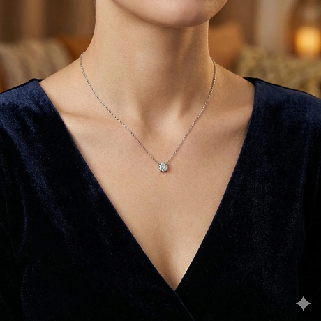 Колье из серебра