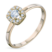 Кольцо из желтого золота c бриллиантами