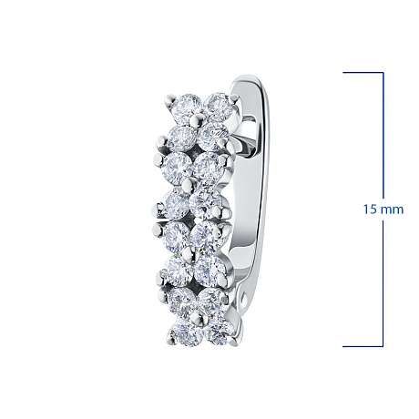 Серьги из белого золота