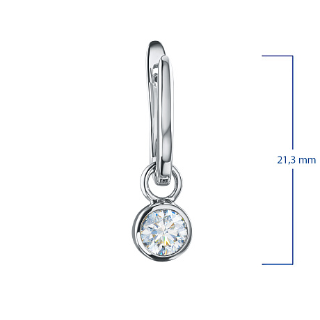 Серьги из белого золота