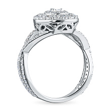 Кольцо из белого золота с бриллиантами