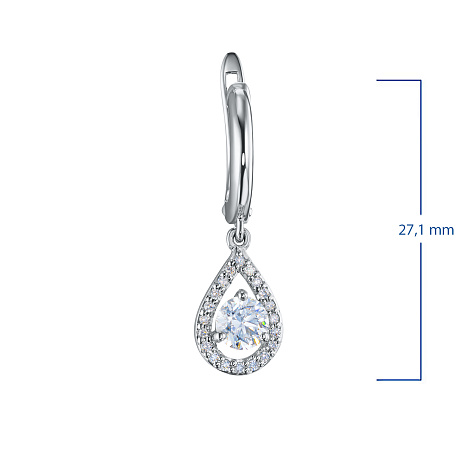 Серьги из белого золота