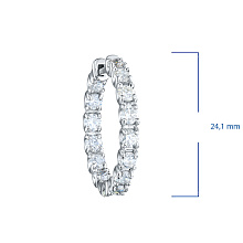 Серьги из белого золота c бриллиантами