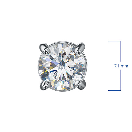 Подвеска из белого золота