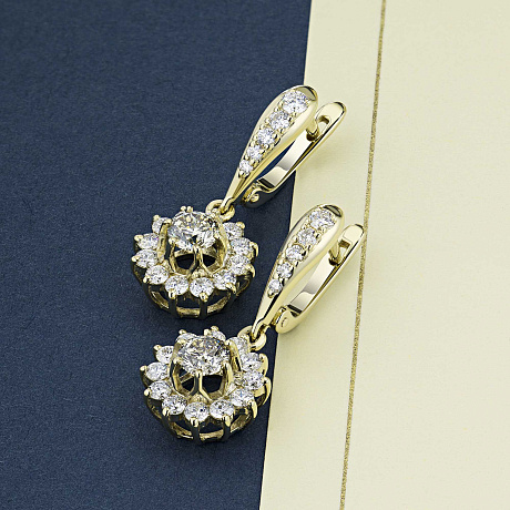 Серьги из желтого золота