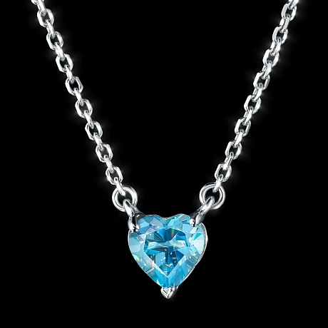 Колье из серебра с топазом