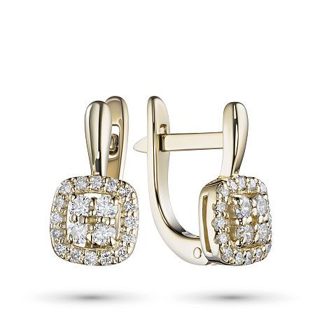 Серьги из желтого золота