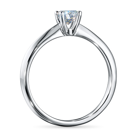 Помолвочное кольцо из серебра