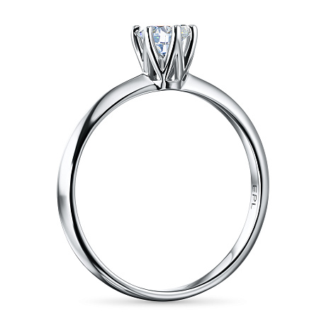 Помолвочное кольцо из серебра