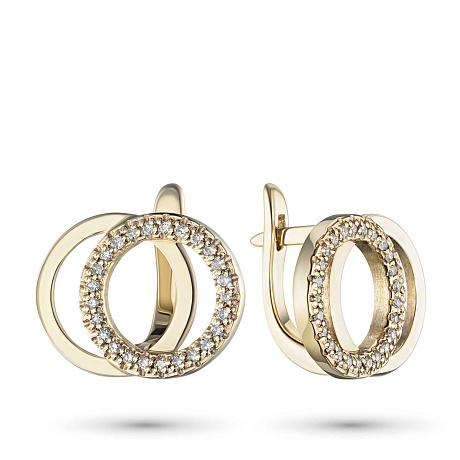 Серьги из желтого золота