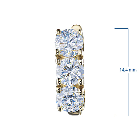 Серьги из желтого золота